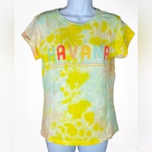 Project Karma Women’s Size XL T-Shirt  Tie Dye Havana Graphic Tee 100% Cotton .